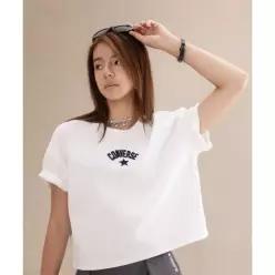[국내매장판] 컨버스 소로나 스타 로고 크롭 티셔츠 빈티지 화이트 WCK109-W70 288685