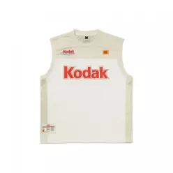 코닥 KODAK 메쉬 슬리브리스 탑 WHITE K6223LSLF1WHT 163755
