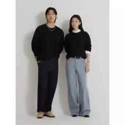 [빈폴] [Essential] 남녀공용 스웨트 셔츠 블랙 (BC6841E935)