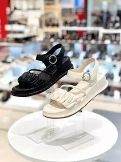 [탠디]여성 경량샤링가죽 링버클 찍찍이4cm샌들X26P045N EPT