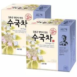 수앤서B2 티백 수국차 쌍계 80T 40개입x2개 옥수수수염차 보리차 생활