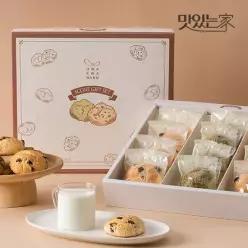 맛있는家 스콘 선물세트 12개입 +쇼핑백) 간식 과자 건포도 녹차스콘 플레인스콘 선물추천