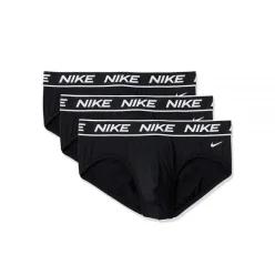 Nike 남성용 올 데이 마이크로 스트레치 힙 브리프 속옷 (3팩), 블랙/블랙, 라지 154307