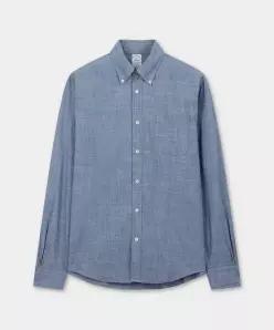 브룩스 브라더스 BROOKS BROTHERS 코튼 샴브레이 셔츠 다크인디고 BBTHMMF307 DID 1166658 400508