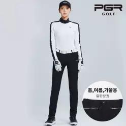 PGR 파크골프웨어 GP-2078 여성 블랙 골프 바지/여자 지퍼포인트 바지
