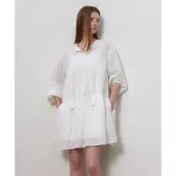 제너럴아이디어 GENERALIDEA 핀턱 로우라이즈 원피스 [WHITE] / GF2LOP507 265312