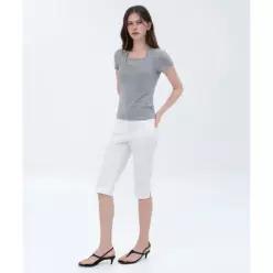 무신사스탠다드 MUSINSA STANDARD WOMAN 우먼즈 코튼 카프리 팬츠 [화이트]MWEPH4Z07-WH 173895