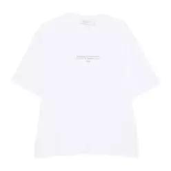 스몰 텍스트 박시 티셔츠 44MAA120S26J0070 100
