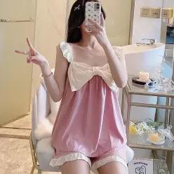 [라일리여성언더웨어] Rly 나시 파자마 우정용 투피스 핑크