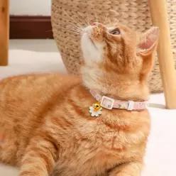 귀여운 고양이 방울 목걸이 꽃목줄 펫패션 반려묘