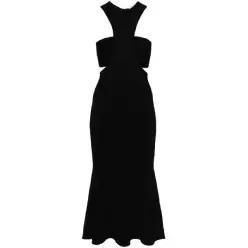 Alexander McQueen 슬래시 하네스 미디 드레스 734602Q1A47 TP435038160