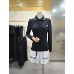 인기패션 [에고이스트] 자수 포인트 베이직 카라 티셔츠 EQ2CL361BK 2891275