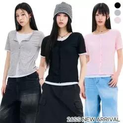 SOFT 슬럽 Layered 반팔 T-SHIRT/3Color 7000042739 S105_FBRG5865D