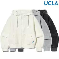 여성 스텐다드핏 캥거루 포켓 코듀로이 후드 집업 UC1GDK1 468048 UCLA
