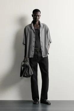 [국내매장] ZARA 남성 루즈 릴렉스핏 셔츠 - 그레이 4795/210/802 550058