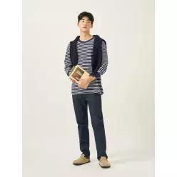 [백화점정품] 빈폴 BEANPOLE MEN 생지 스탠다드핏 데님 팬츠 - 네이비 BC5821C76R YBB713