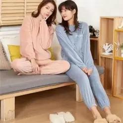 [라일리여성언더웨어] Rly 여성 극세사 잠옷 상하의 포근한 착용감