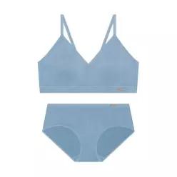 코데즈컴바인 이너웨어 CODES COMBINE INNERWEAR 데님 텍스처 심리스 브라 팬티 _