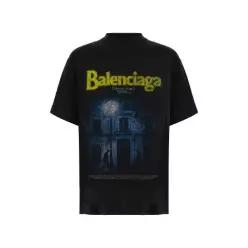 [W63]발렌시아가 764235TUVO6 1041 남성 티셔츠 상의 탑 T shirt in cotone