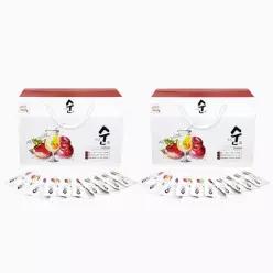영주마실 애플순 100% 사과즙 사과주스 100ml X30포 2박스