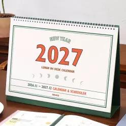 2027 루나 레트로 대형 B4 음력 탁상 달력 (데스크 캘린더 스케줄러)