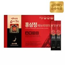 순수식품 6년근 홍삼정 홍삼 스틱 1박스(30포)진액 면역력 진세노사이드 7mg