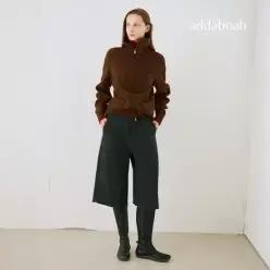 애드아보아 [미리주문10 ] 26FW 라쿤 울 블렌디드 이중직 버뮤다팬츠