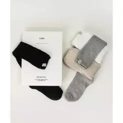 매장정품 벤시몽 BENSIMON [선물포장] RIBBED LOOSE KNEE SOCKS - 5004132402 229964