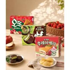 ORION 오뜨 애플파이 10P + 초코파이 말차쇼콜라 12P 후레쉬베리 4209375