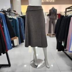 [조이너스]여성 정장 24신상 체크 겨울 롱 스커트 브랜드JEW0WWS0050_US