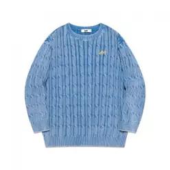LEE KIDS 스톤 워싱 레귤러핏 풀오버 스카이블루 L케이투 K2403KT05SB 520111