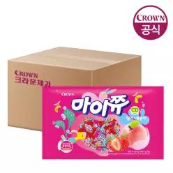 크라운 마이쮸 딸기+복숭아 720gx6개 1박스