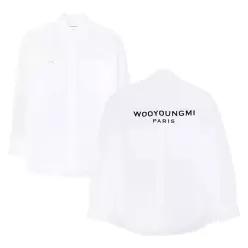 백로고 남성 셔츠 W261SH07811W