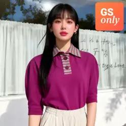 태그미 [GS단독] [클리어런스특가] 코튼100 배색 카라 티블라우스 3종 택1