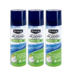 (3개)쉬크 쉐이브 가드 센서티브 라임 폼 60ml