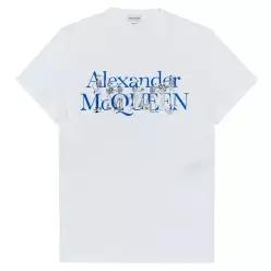 라프리마 [ALEXANDER MCQUEEN]  남성 스켈레톤 밴드 반팔 티셔츠 735279-QUZ48-0900