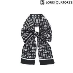 루이까또즈 LOUIS QUATORZE (2CSM201BL) 실크 파이돈 방도 스카프 블랙 220769