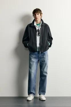 [국내매장] ZARA 남성 0FR. PARIS X 워시드 코튼 재킷 - 다크 그레이 1063/100/922 550024