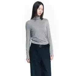 [정품] HAZZYS [고준희PICK][HIS WOMEN] 그레이 터틀넥 긴팔 티셔츠