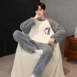 MSHRSY01 남자 겨울 파자마 극세사 잠옷세트