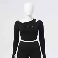 HDEX 우먼스 브리센 레이어드 롱 슬리브 (Black) 616378