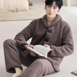 MSHRSY04 남자 겨울 파자마 극세사 잠옷세트