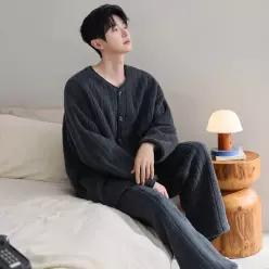 MSHRSY14 남자 겨울 파자마 극세사 잠옷세트