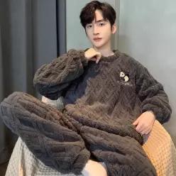 MSHRSY30 남자 겨울 파자마 극세사 잠옷세트