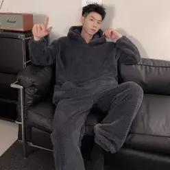 MSHRSY40 남자 겨울 파자마 극세사 잠옷세트