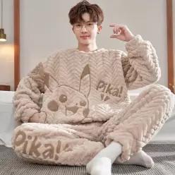 MSHRSY41 남자 겨울 파자마 극세사 잠옷세트