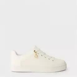 Aldo 알도 엘가타 레이스 업 로우 탑 스니커즈 - 화이트 블랙 7640913