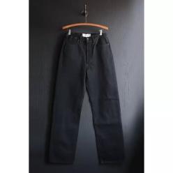 블랙사인 15oz 블랙 데님 보칼리온 웨스트 오버올 딥블랙 BSFP-20506BLK