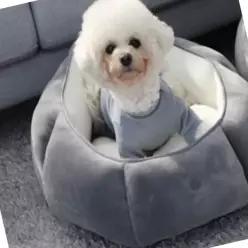 반려동물집 강아지 하우스 하퍼 차콜그레이 중형 소형펫적합 은신공간제공 강아지사용