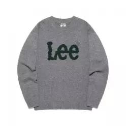 LEE LE2503KT01GR 빅 트위치 로고 니트 그레이